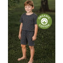 Antebies Organik Bel Lastikli Erkek Çocuk Pijama Takımı