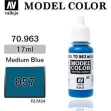 Vallejo 70963 18 Ml. (57) Medium Blue-Matt, Model Color Serisi Model Boyası