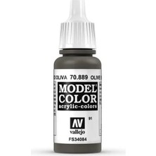 Vallejo 70889 18 Ml. (91) Olive Brown-Matt, Model Color Serisi Model Boyası