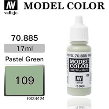 Vallejo 70885 18 Ml. (109) Pastel Green-Matt, Model Color Serisi Model Boyası