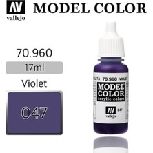 Vallejo 70960 18 Ml. (47) Violet-Matt, Model Color Serisi Model Boyası
