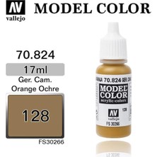 Vallejo 70824 18 Ml. (128) German Cam. Orange Ochre-Matt, Model Color Serisi Model Boyası