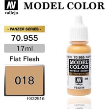 Vallejo 70955 18 Ml. (18) Flat Flesh-Matt, Model Color Serisi Model Boyası