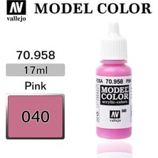 Vallejo 70958 18 Ml. (40) Pink-Matt, Model Color Serisi Model Boyası