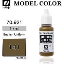 Vallejo 70921 18 Ml. (141) English Uniform-Matt, Model Color Serisi Model Boyası