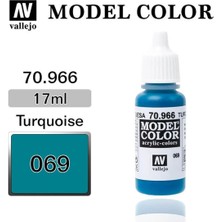 Vallejo 70966 18 Ml. (69) Turquoise-Matt, Model Color Serisi Model Boyası