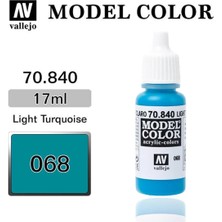 Vallejo 70840 18 Ml. (68) Light Turquoise-Matt, Model Color Serisi Model Boyası
