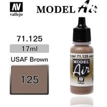 Vallejo 71125 18 Ml. Usaf Brown, Model Air Serisi Model Boyası