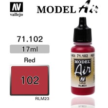 Vallejo 71102 18 Ml. Red, Model Air Serisi Model Boyası