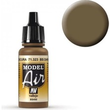 Vallejo 71323 18 Ml. Bs Dark Earth, Model Air Serisi Model Boyası