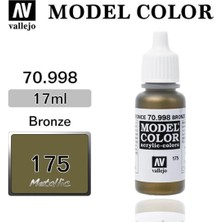 Vallejo 70998 18 Ml. (175) Bronze-Metallic, Model Color Serisi Model Boyası