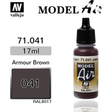 Vallejo 71041 18 Ml. Armour Brown, Model Air Serisi Model Boyası