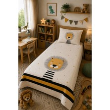 Evdek Bebek ve Çocuk Odası Little Lion – Minik Aslan Tek Kişilik Pike Takımı 160X230 cm 6etd8