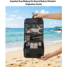 Trendlifeoto Seyahat Traş Makyaj ve Kişisel Bakım Ürünleri Organizer Çanta Siyah