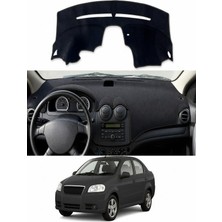 E-BİZ Chevrolet - Aveo T250 (2006-2011) Uyumlu Torpido Koruma Kılıfı - Siyah Şeritli