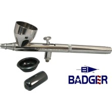 Badger 100-5 Üstten Besleme, Ince Nozul, 4.75 Ml. Büyük Hazneli, Çift Tetikli Boya Tabancası