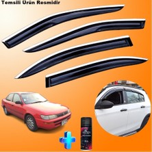 Friemats Toyota Corolla Mügen Cam Rüzgarlığı Abs Nikelajlı Cam Rüzgarlığı Efsane 1993-1999 4 Lü + Ebrayn 150 ml Koku