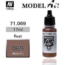 Vallejo 71069 18 Ml. Rust, Model Air Serisi Model Boyası