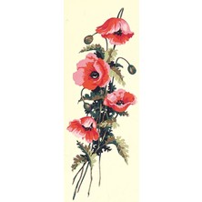 Seg Goblen 25X60CM - 950.31 Kırmızı Çiçek