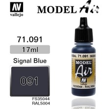 Vallejo 71091 18 Ml. Signal Blue, Model Air Serisi Model Boyası