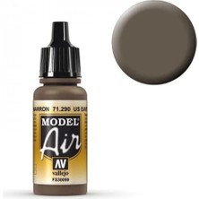 Vallejo 71290 18 Ml. Us Earth Brown, Model Air Serisi Model Boyası