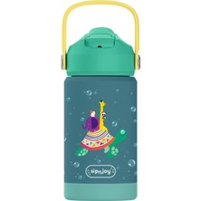 SipnJoy - FlipSip Çocuk Su Termosu | 360 ml - Turtle Voyage
