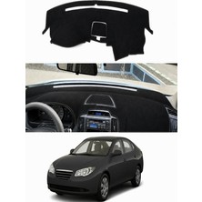 E-BİZ Hyundai - Elantra (2007-2011) Uyumlu Torpido Koruma Kılıfı - Siyah Şeritli