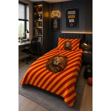 Evdek Bebek ve Çocuk Odası Lion Strike – Aslan Tek Kişilik Pike Takımı 160X230 cm 6etd4