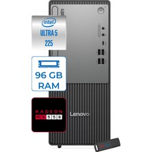 Lenovo Thinkcentre Neo 50T Gen 6 Intel Core Ultra 5 225 Upto 4.9ghz 96GB Ddr5 4tb SSD 4GB/RX550 WIN11HOME Mini Tower Masaüstü Bilgisayar 13BD007UTR27H35+ZETTAUSBBELLEK