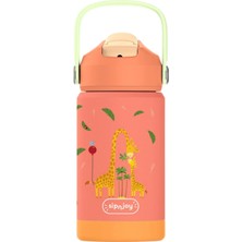 SipnJoy - FlipSip Çocuk Su Termosu | 360 ml - Giggle Giraffe