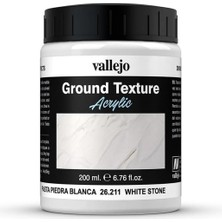 Vallejo 26211 200 Ml. White Stone Paste, Zemin Dokusuvallejo 26211 200 Ml. White Stone Paste, Ince Duvar Sıvası Dokusu
