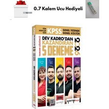 Yargı Yayınları 2026 Kpss Tüm Adaylar Için Tamamı Çözümlü Dev Kadrodan Kazandıran 5 Deneme + Kalem Ucu  Hediyeli