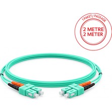 Alfafonet Sc/pc-Sc/pc Multimode Om3 Dupleks 2 Metre Fiber Patch Cord