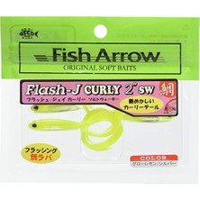 Die Grup Flash-J Curly Sw 2" (5 Adet/paket) #137 Glow Lemon/silver Olta