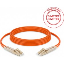 Alfafonet Sc/pc-Sc/pc Multimode Om2 Dupleks 3 Metre Fiber Patch Cord