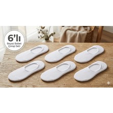 Erka Bambu Babet Çorap 6'lı Paket – Silikon Topuk Destekli, Dikişsiz Görünmez Çorap – Kadın/erkek (36-40 / 40-44)