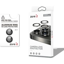 Lyon Tech Apple iPhone 17 Kamera Lens Koruyucu – Zore Cl-12 Premium Safir, Anti-Reflective, Parmak Izi Bırakmaz, Ultra Net