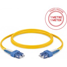 Alfafonet Sc/upc-Sc/upc Singlemode Dupleks 1 Metre Fiber Patch Cord