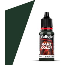 Vallejo 72028 18 Ml. Dark Green, Game Color Serisi Model Boyası