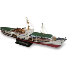 TürkModel Türk Model 1/87 141 Paşabahçe Yolcu Vapuru, 86 Cm. Ahşap Model Kiti