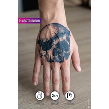 BP Tattoo 24 Saatte Koyulaşan Kurukafa El Dövmesi