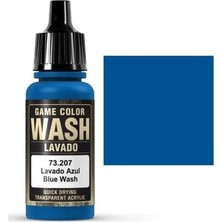 Vallejo 73207 18 Ml. Blue Wash, Game Color Serisi Model Boyası