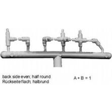 Schulcz 174300 1/100 Ölçek, Boru Başlama (Fittings) Seti -Beyaz -