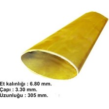 K&s 10122 Prinç Oval Boru -6.80 x 3.30 Mm. -Uzunluk 30