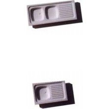 Schulcz 5580123 1/50 Ölçek, Eviye-Tek,çift Gözlü ve Damlalıklı-Ka