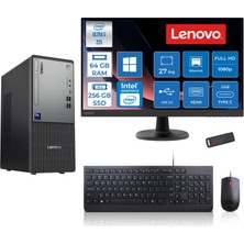 Lenovo Thinkcentre Neo 50T Gen 6 Intel Core Ultra 5 225 Upto 4.9ghz 64GB Ddr5 256GB SSD Intel® UHD Graphics 770 WIN11HOME +27" Fhd Monitör Masaüstü Bilgisayar 13BD007UTR27H21+ZETTAUSBBELLEK