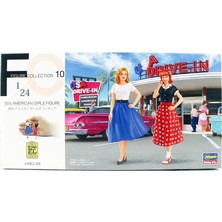 Hasegawa FC10 29110 1/24 Ölçek, 50 Li Yılların Amerikan Kızları, Plastik Model Kiti