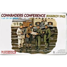 Dragon 6144 1/35 Ölçek, 4 Adet Tank Komutanı Toplantısı (Kharkow 1943) Figürleri, Plastik Model Kiti