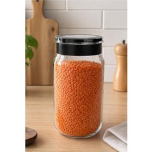 Eynel Cam Kavanoz, Pratik Açma Kapama, Cam Saklama Kabı, Hava Geçirmez, Sızdırmaz Kaplar (1000 Ml)