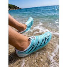 Belix Gabi Kaydırmaz Tabanlı Hızlı Kuruyan Deniz ve Plaj Ayakkabısı 36-40 Aqua Turkuaz